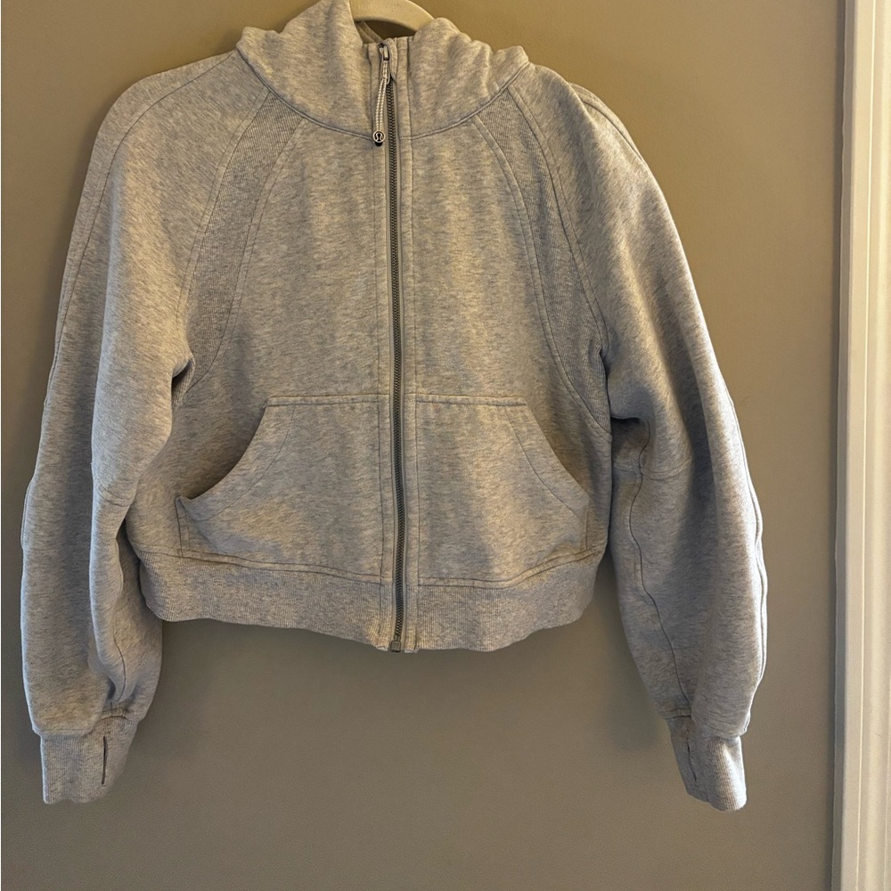 Lululemom Gray Zip-Up Hoodie